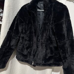 Black Faux Fur Jacket